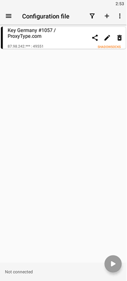 v2rayNG screenshot
